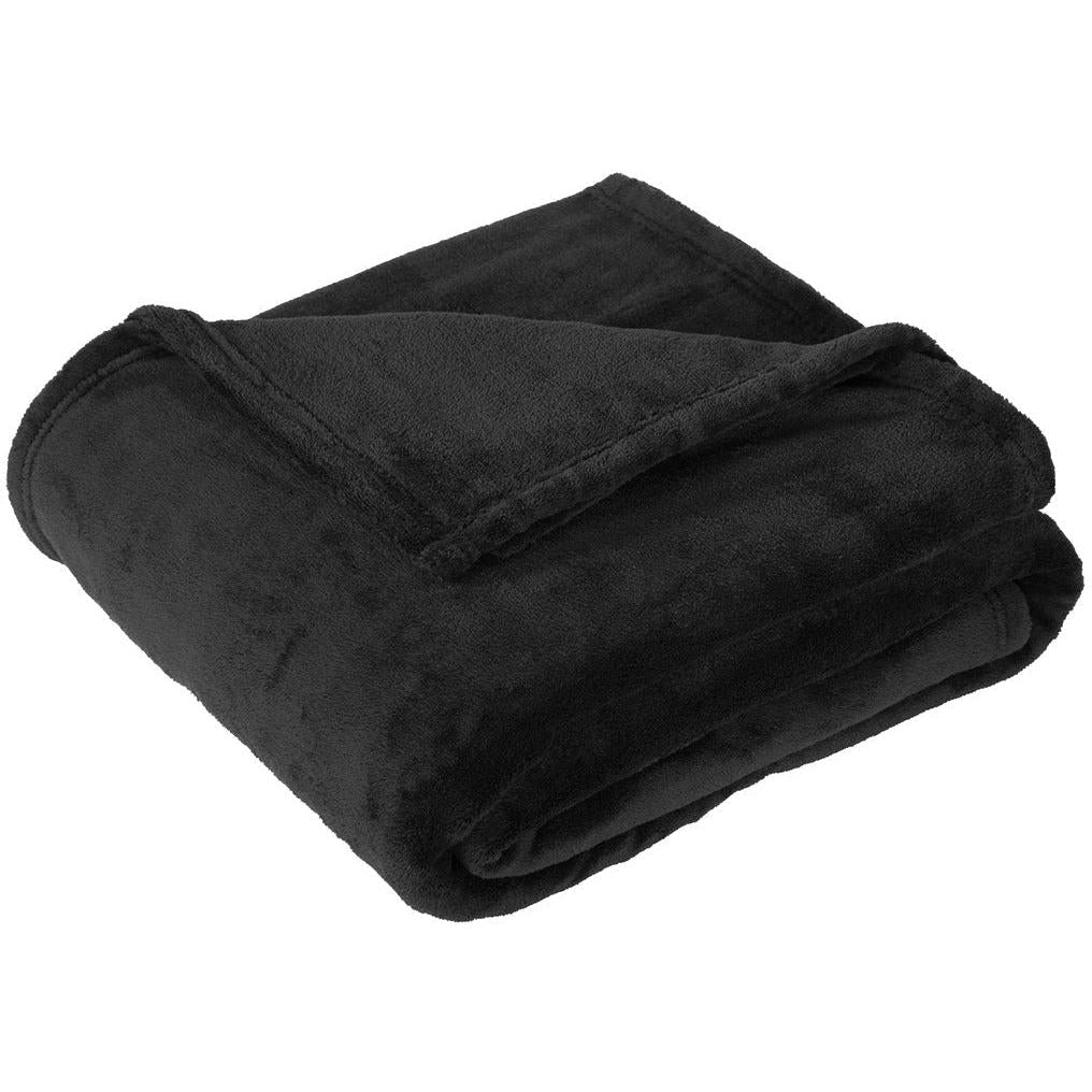 no-logo Port Authority Oversized Ultra Plush Blanket-Regular-Port Authority-Deep Black-1 Size-Thread Logic