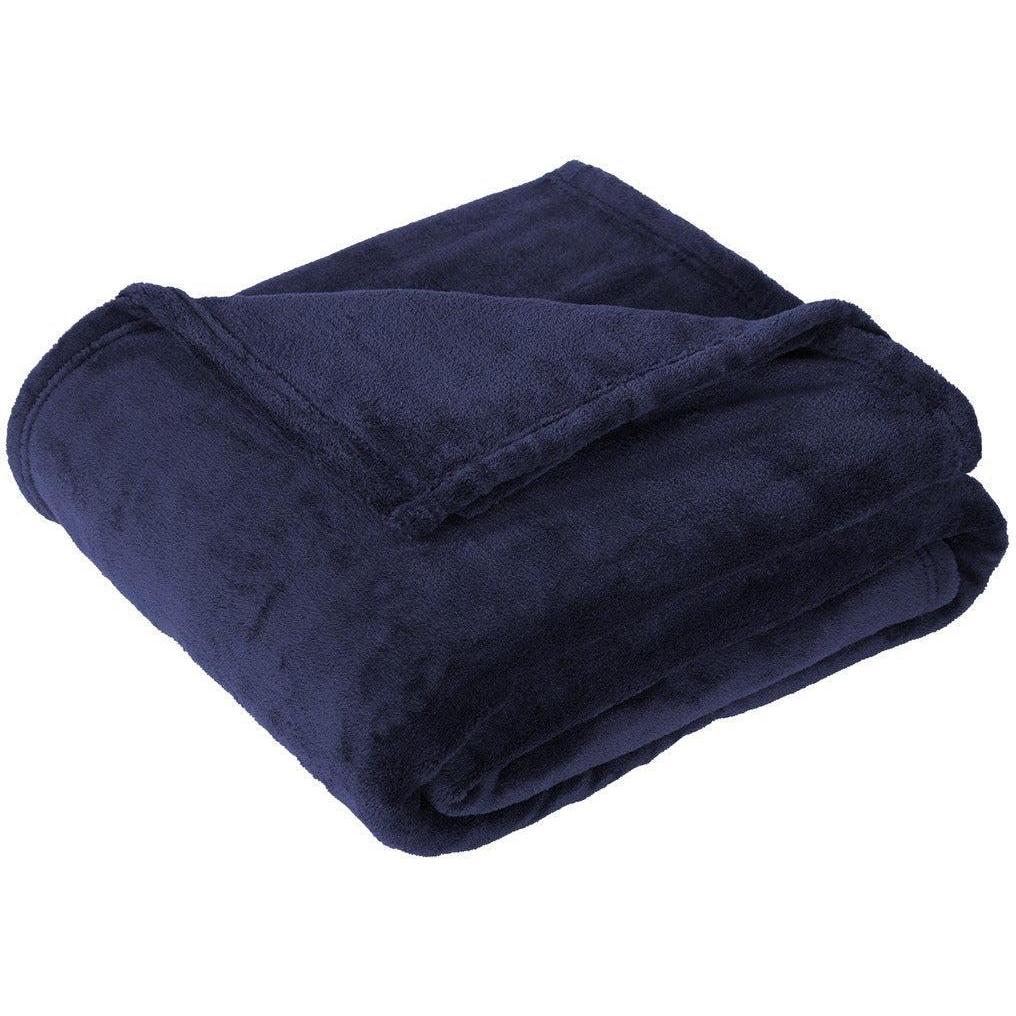 no-logo Port Authority Oversized Ultra Plush Blanket-Regular-Port Authority-Deep Navy-1 Size-Thread Logic