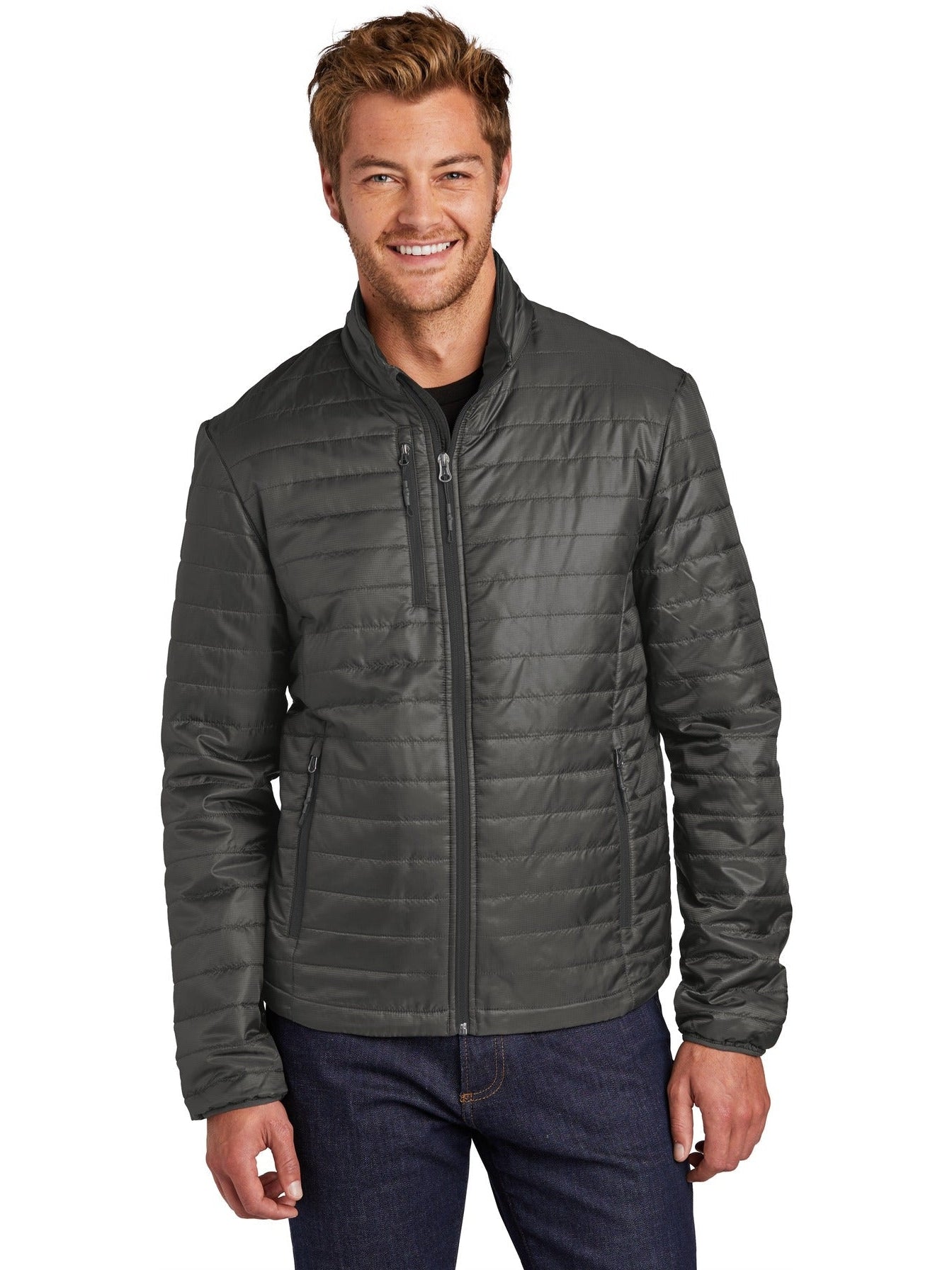 no-logo Port Authority Packable Puffy Jacket-Regular-Port Authority-Thread Logic