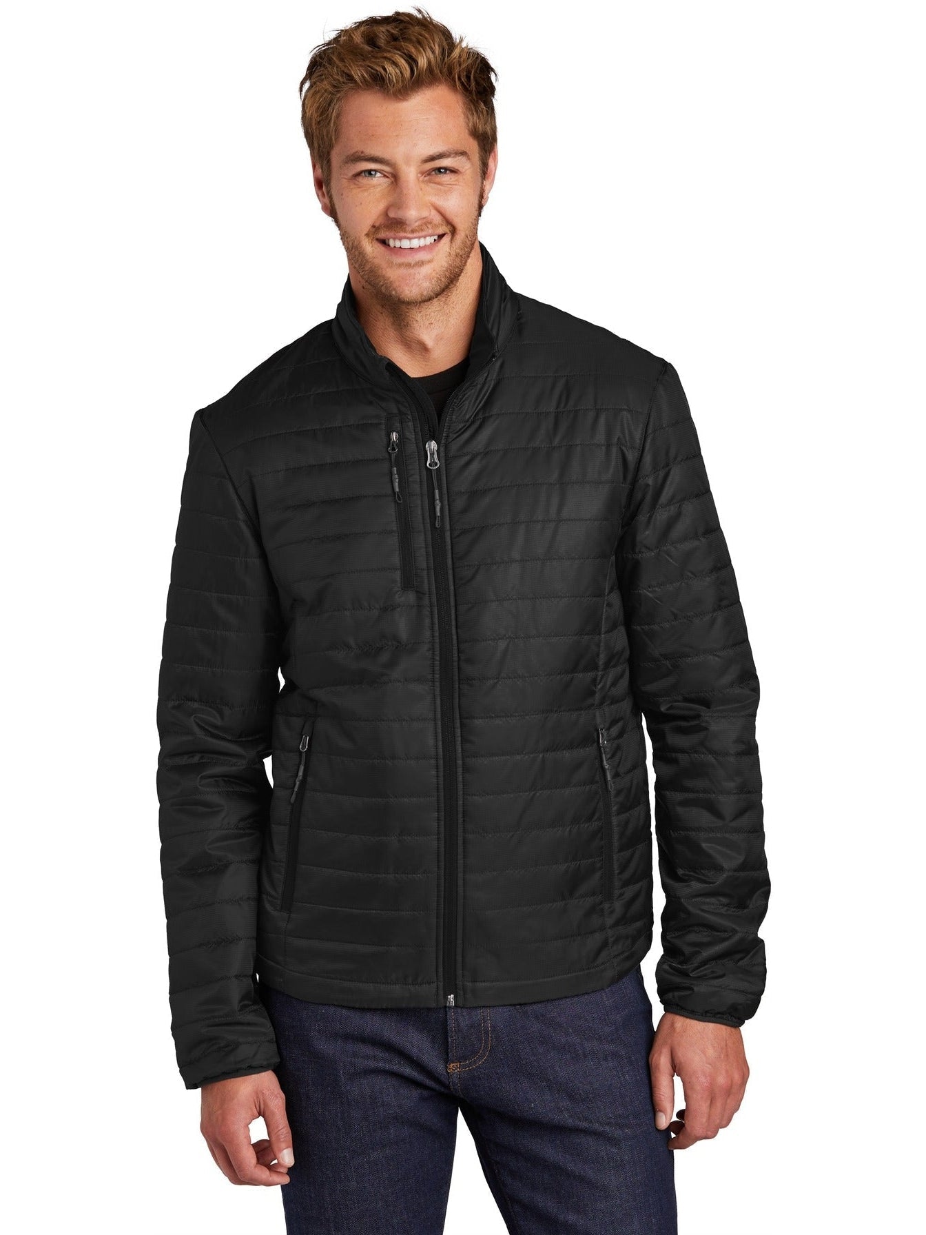 no-logo Port Authority Packable Puffy Jacket-Regular-Port Authority-Thread Logic