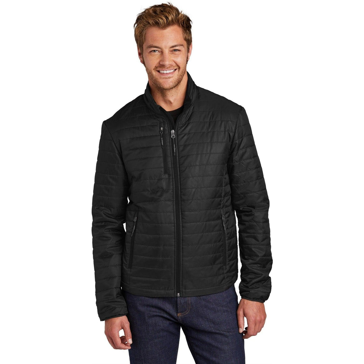 no-logo Port Authority Packable Puffy Jacket-Regular-Port Authority-Thread Logic