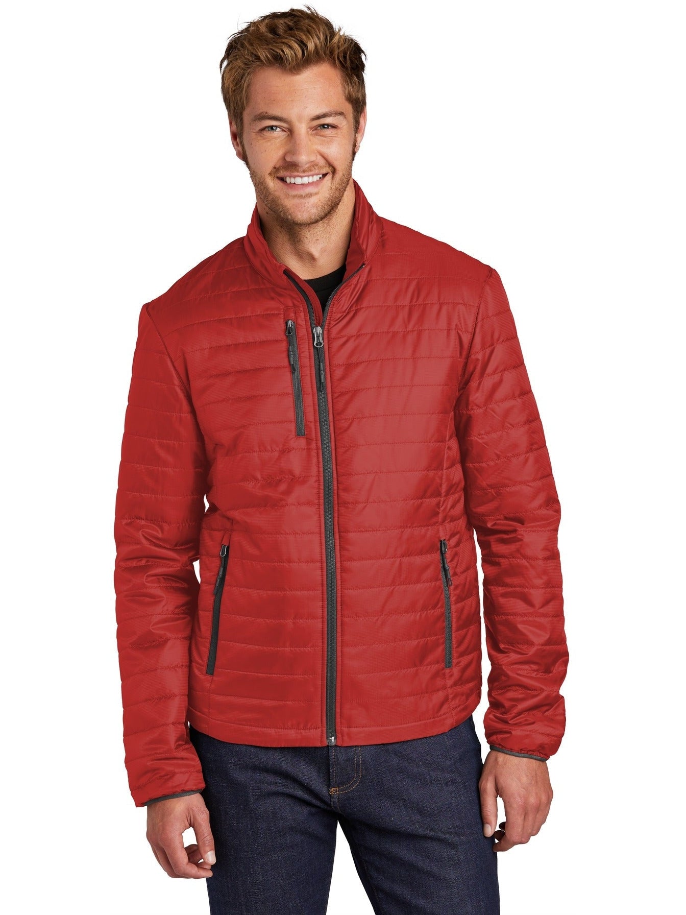 no-logo Port Authority Packable Puffy Jacket-Regular-Port Authority-Thread Logic