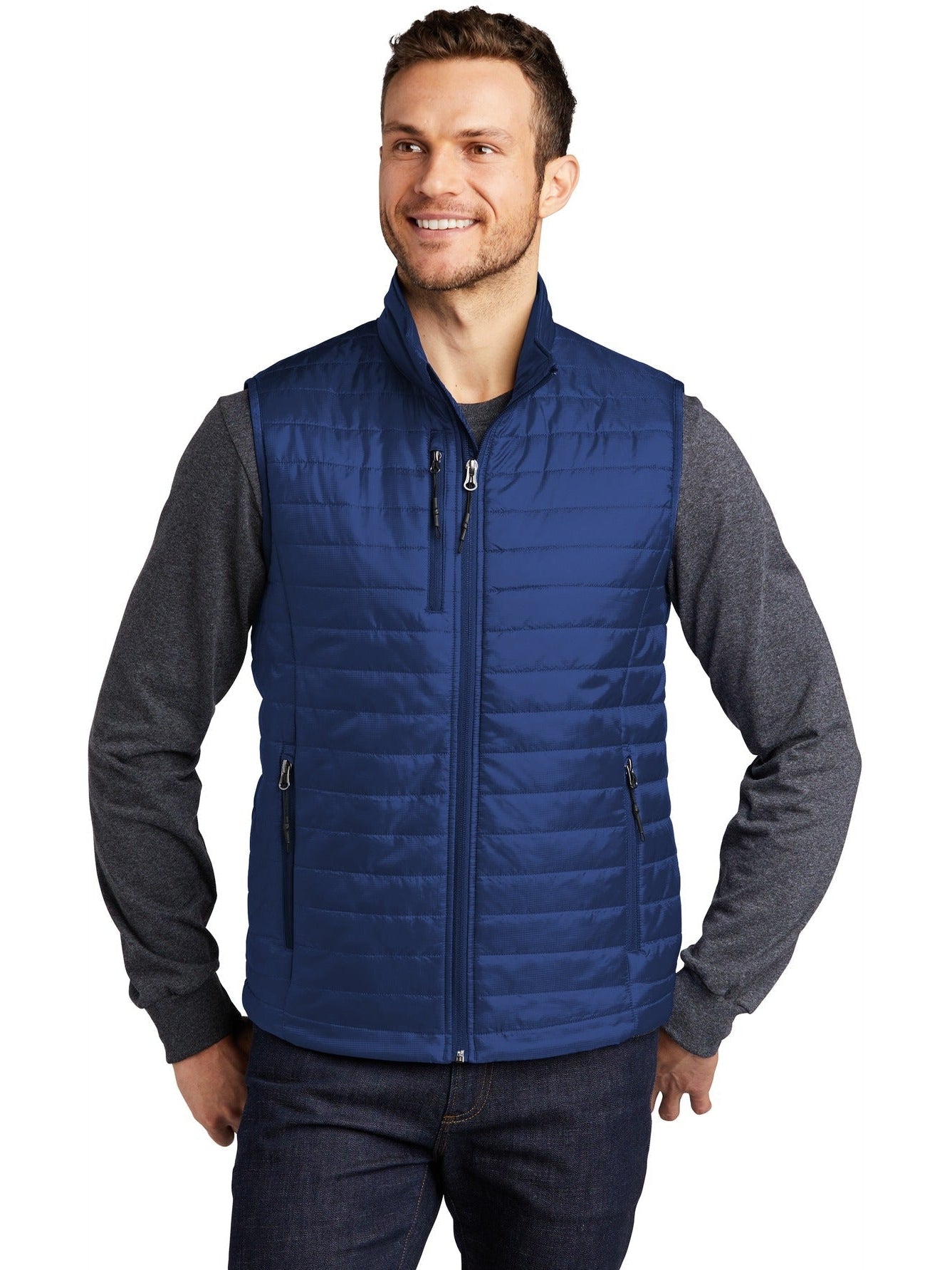 no-logo Port Authority Packable Puffy Vest-Regular-Port Authority-Thread Logic