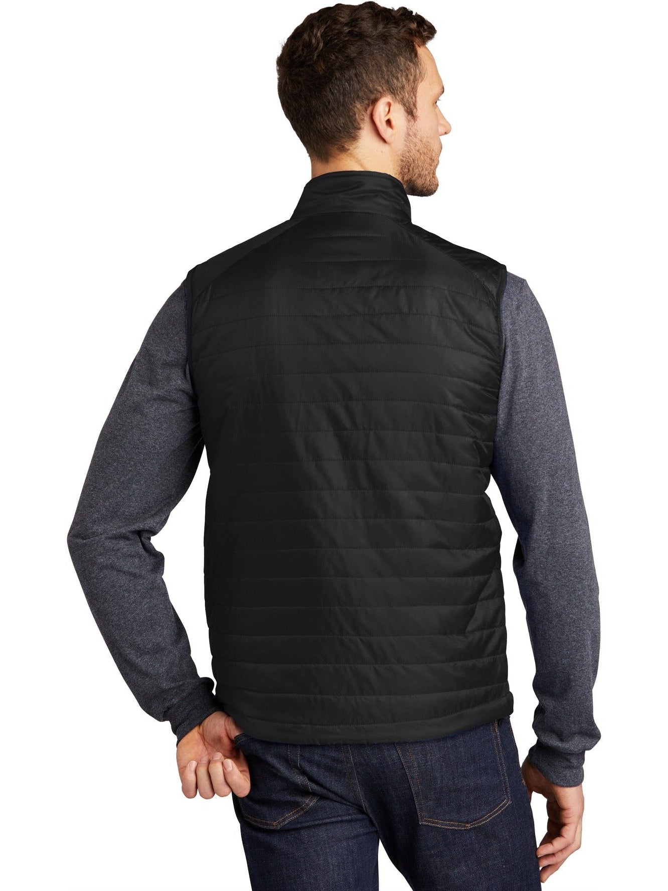no-logo Port Authority Packable Puffy Vest-Regular-Port Authority-Thread Logic