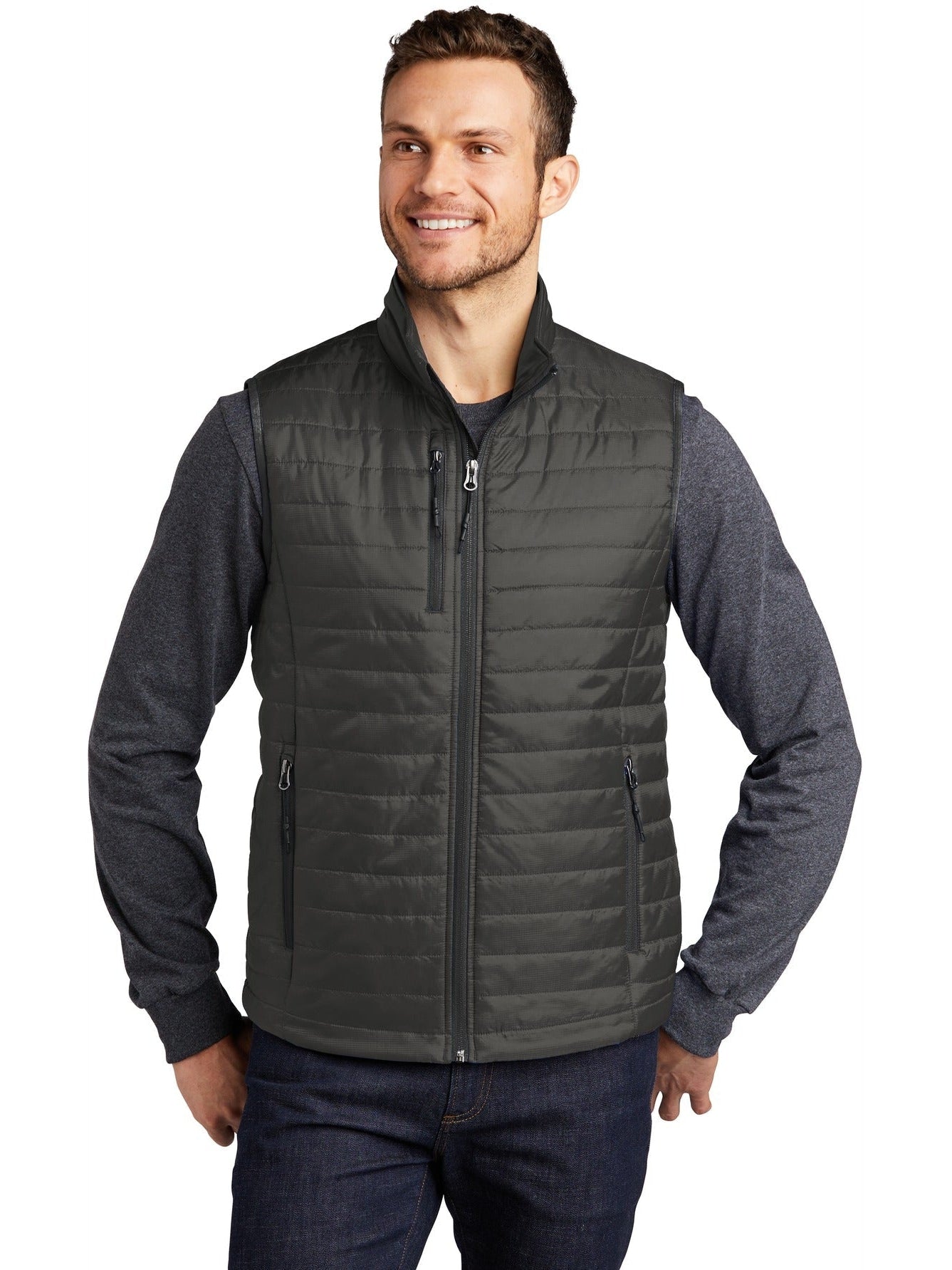 no-logo Port Authority Packable Puffy Vest-Regular-Port Authority-Thread Logic