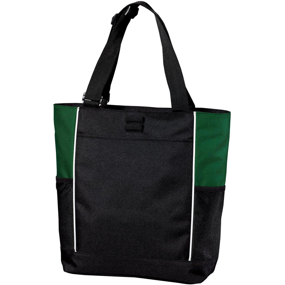 no-logo Port Authority Panel Tote-Regular-Port Authority-Black/Hunter-Thread Logic
