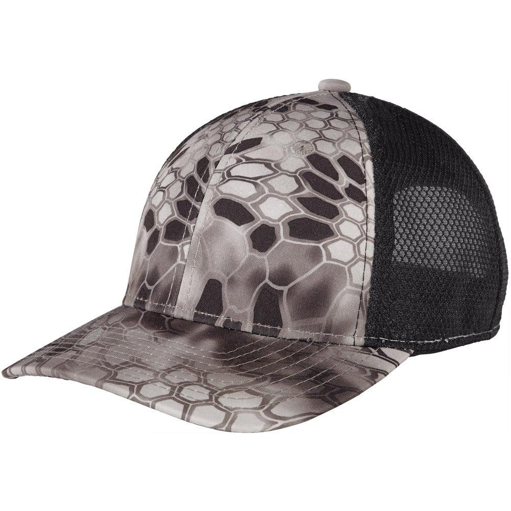 no-logo Port Authority Performance Camouflage Mesh Back Snapback Cap-Headwear-Port Authority-Kryptek Raid/Black-OSFA-Thread Logic