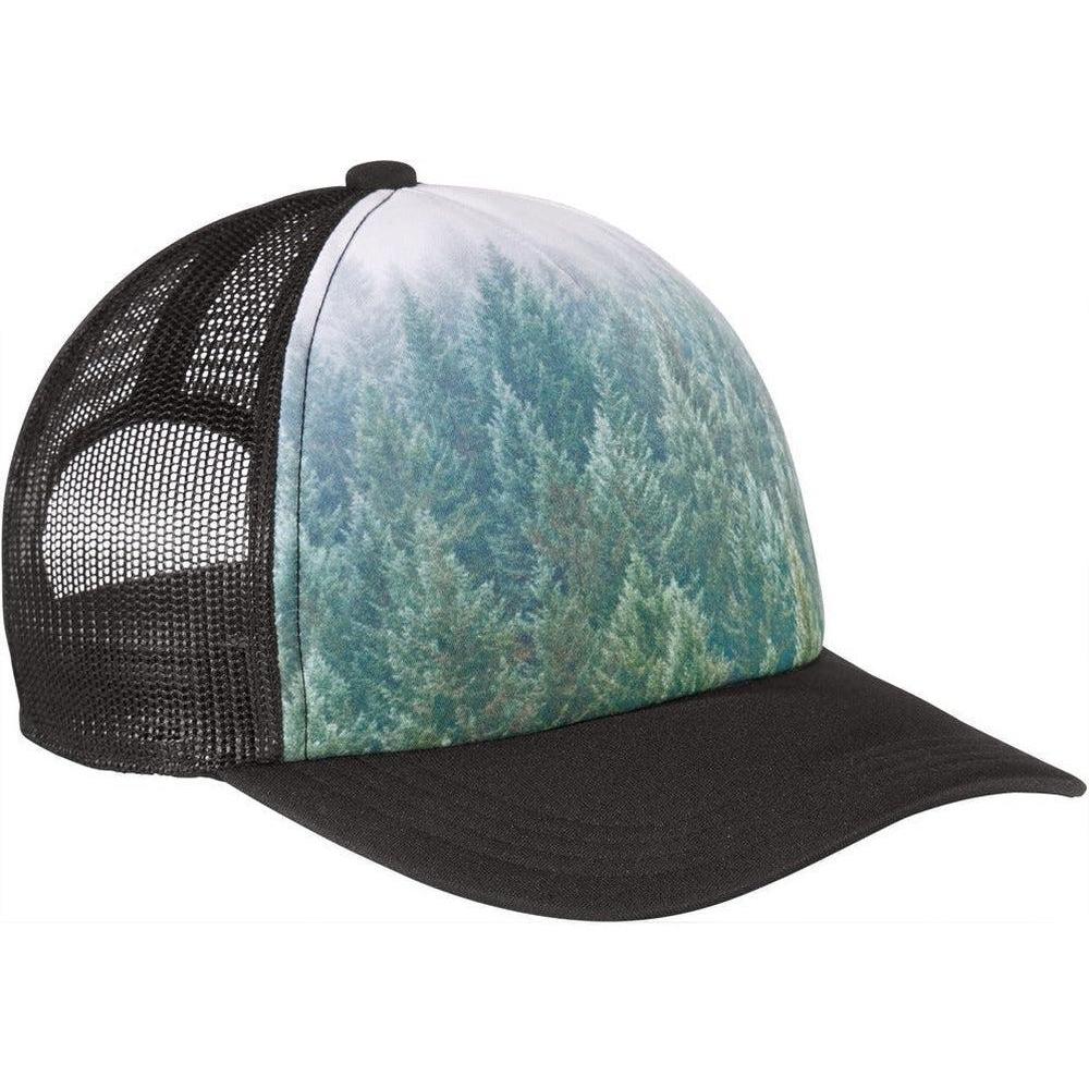 no-logo Port Authority Photo Real Snapback Trucker Cap-Active-Port Authority-Forest-OSFA-Thread Logic