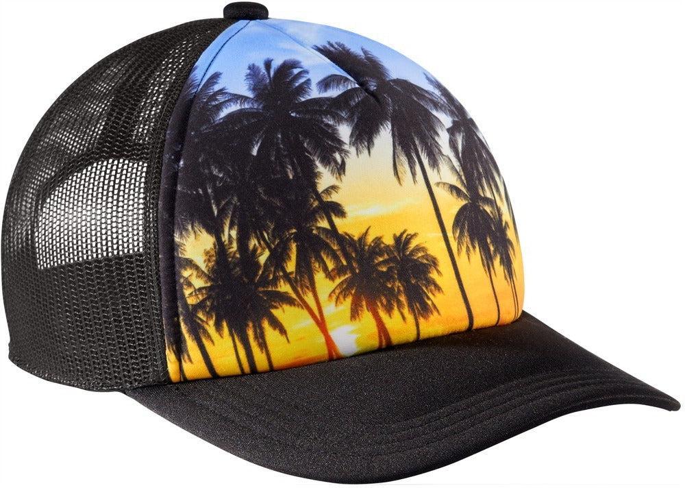 no-logo Port Authority Photo Real Snapback Trucker Cap-Active-Port Authority-Palm Trees-OSFA-Thread Logic
