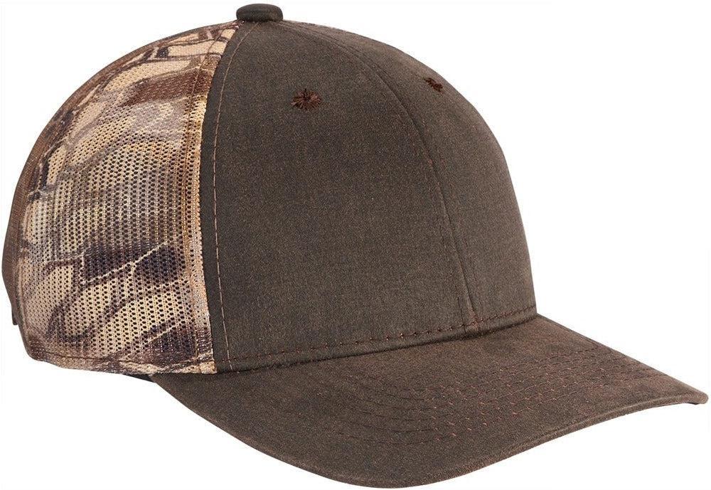 no-logo Port Authority Pigment Print Camouflage Mesh Back Cap-Regular-Port Authority-Kryptek Highlander/Brown-OSFA-Thread Logic