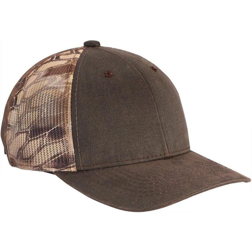 no-logo Port Authority Pigment Print Camouflage Mesh Back Cap-Regular-Port Authority-Kryptek Highlander/Brown-OSFA-Thread Logic