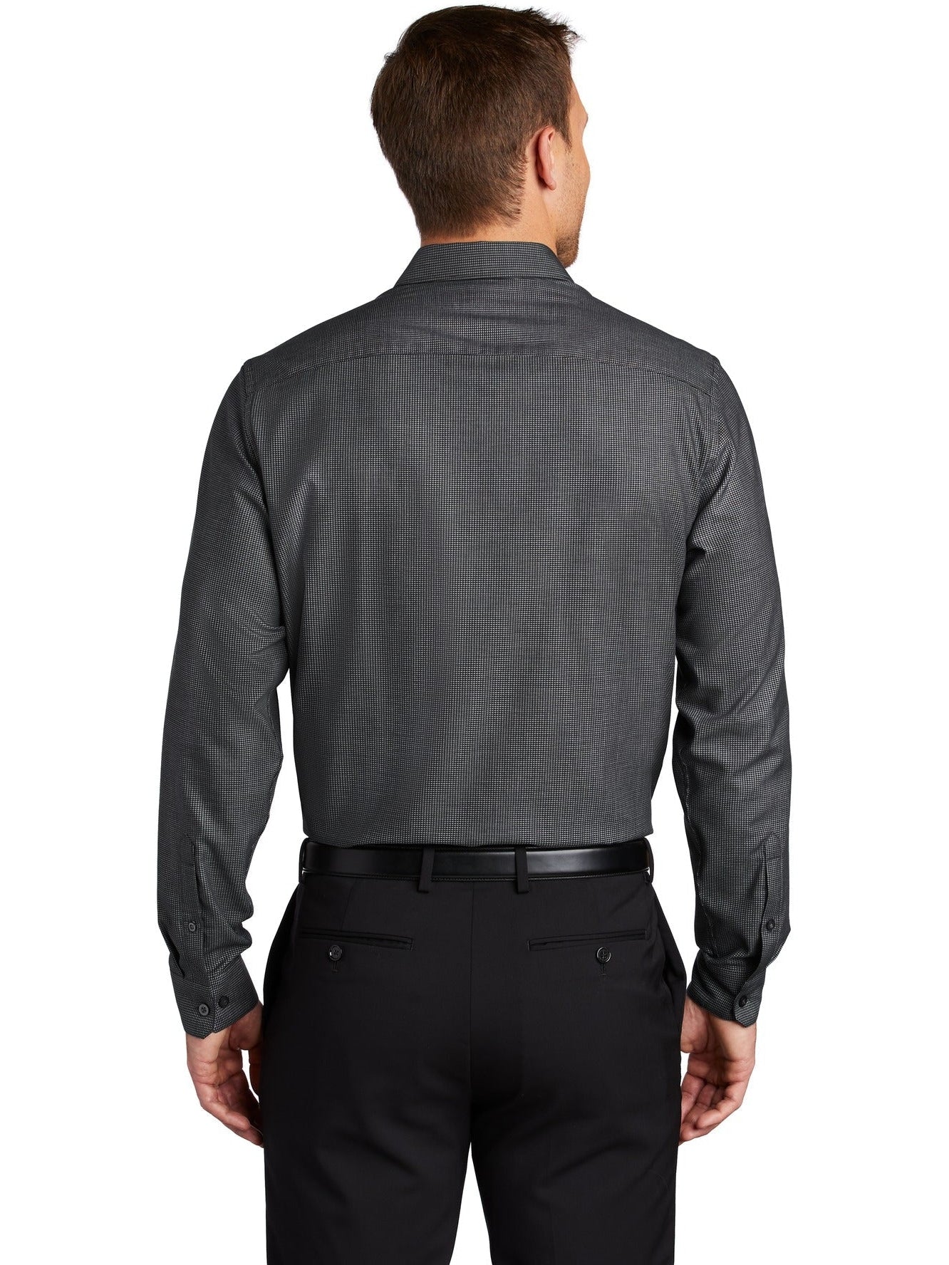 no-logo Port Authority Pincheck Easy Care Shirt-Active-Port Authority-Thread Logic