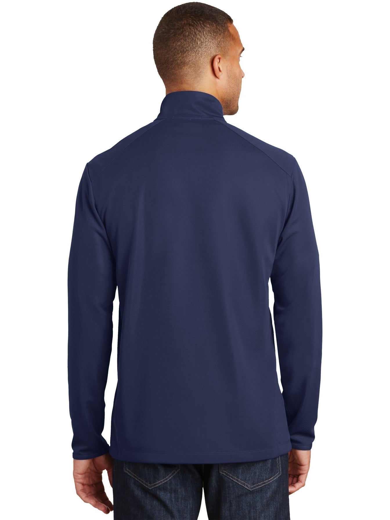 no-logo Port Authority Pinpoint Mesh 1/2-Zip-Regular-Port Authority-Thread Logic