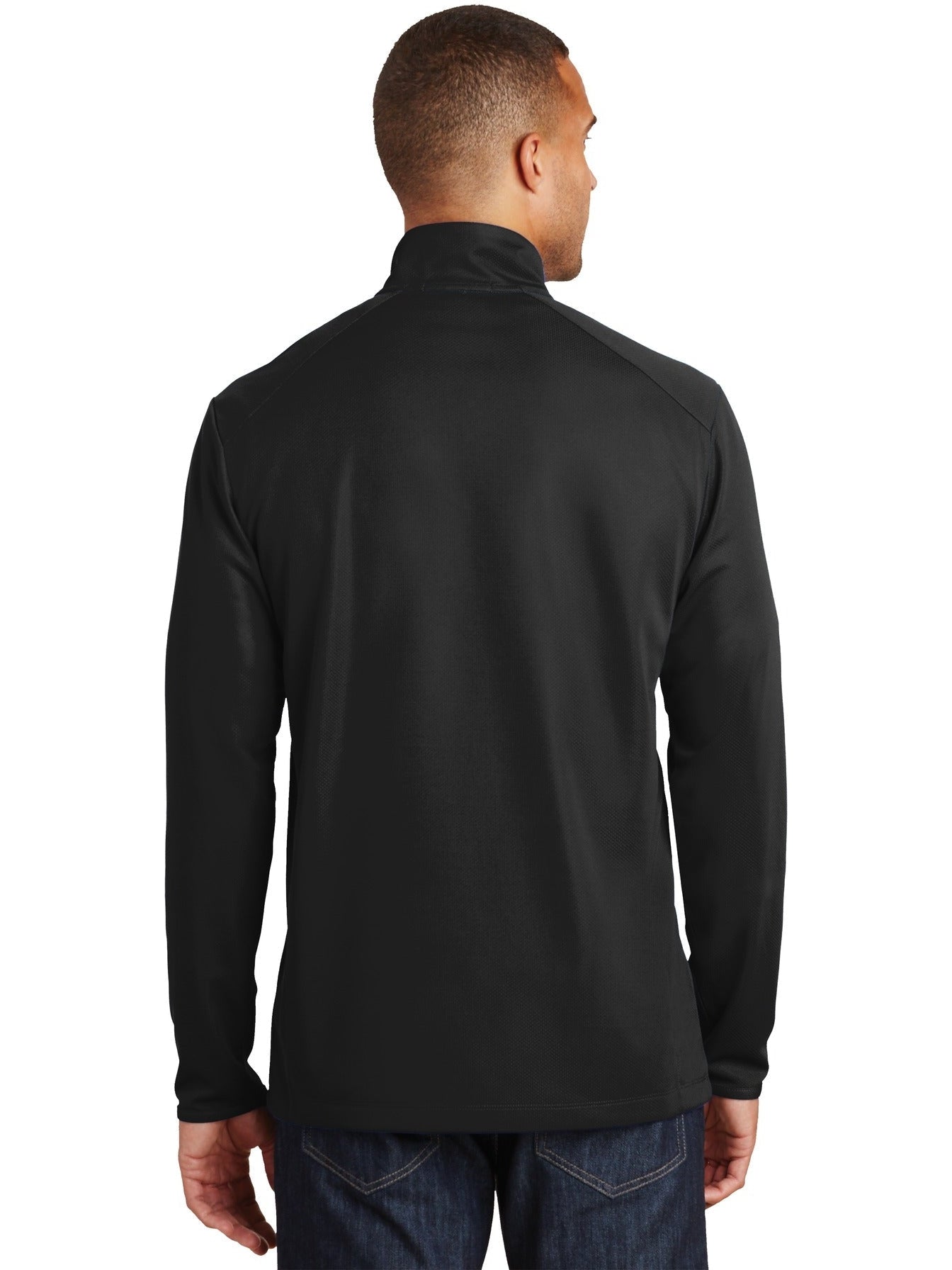 no-logo Port Authority Pinpoint Mesh 1/2-Zip-Regular-Port Authority-Thread Logic