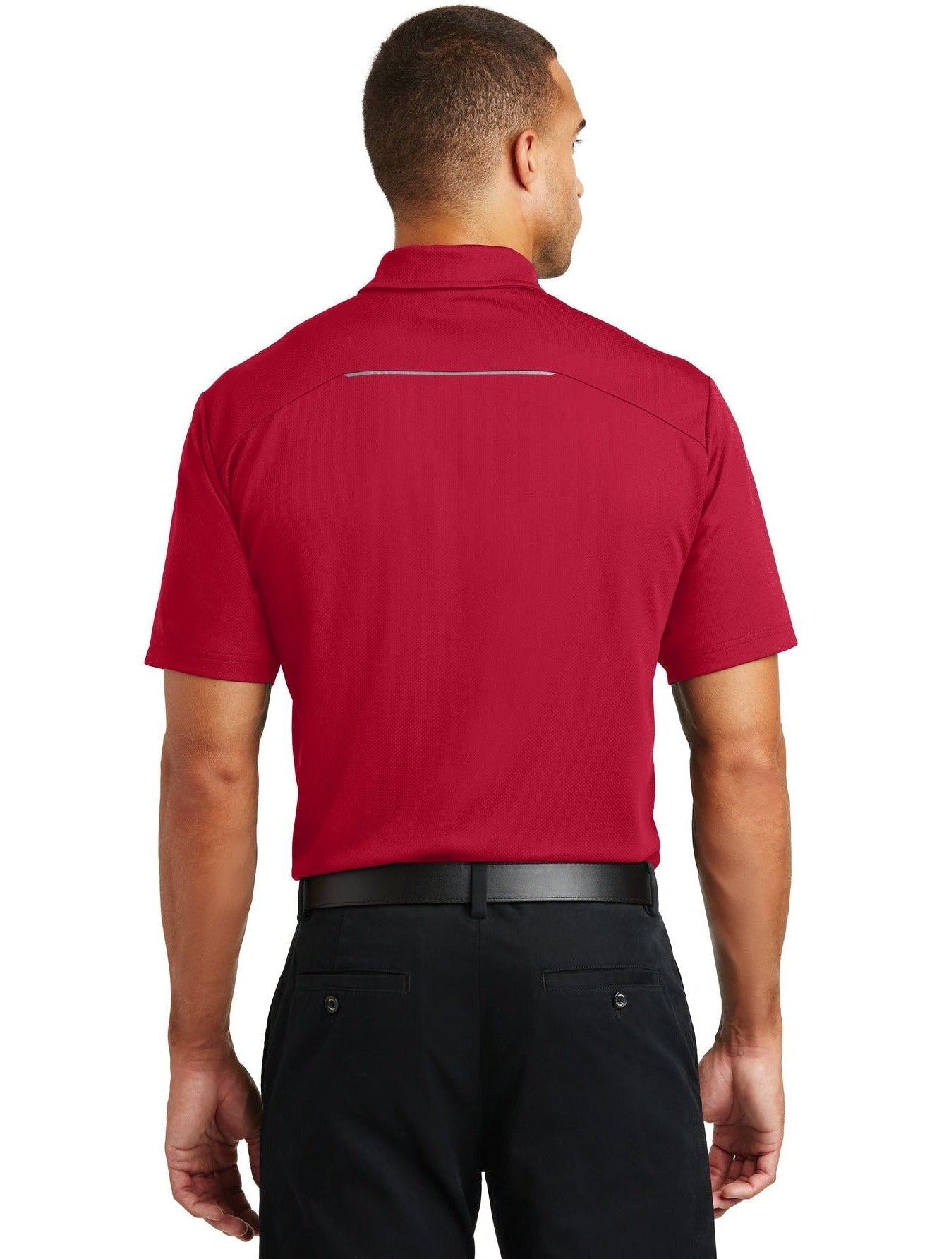 no-logo Port Authority Pinpoint Mesh Polo-Regular-Port Authority-Thread Logic