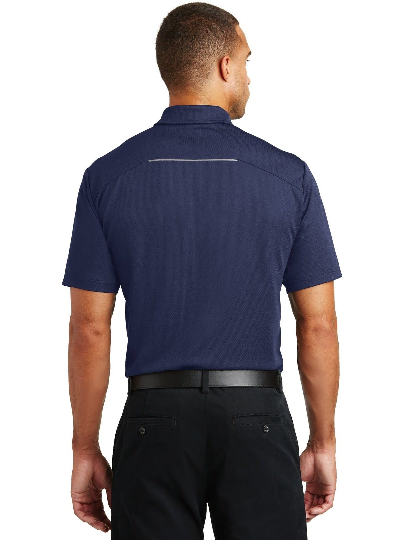 no-logo Port Authority Pinpoint Mesh Polo-Regular-Port Authority-Thread Logic