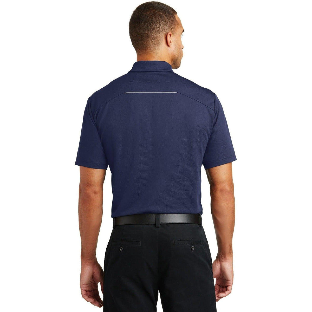 no-logo Port Authority Pinpoint Mesh Polo-Regular-Port Authority-Thread Logic