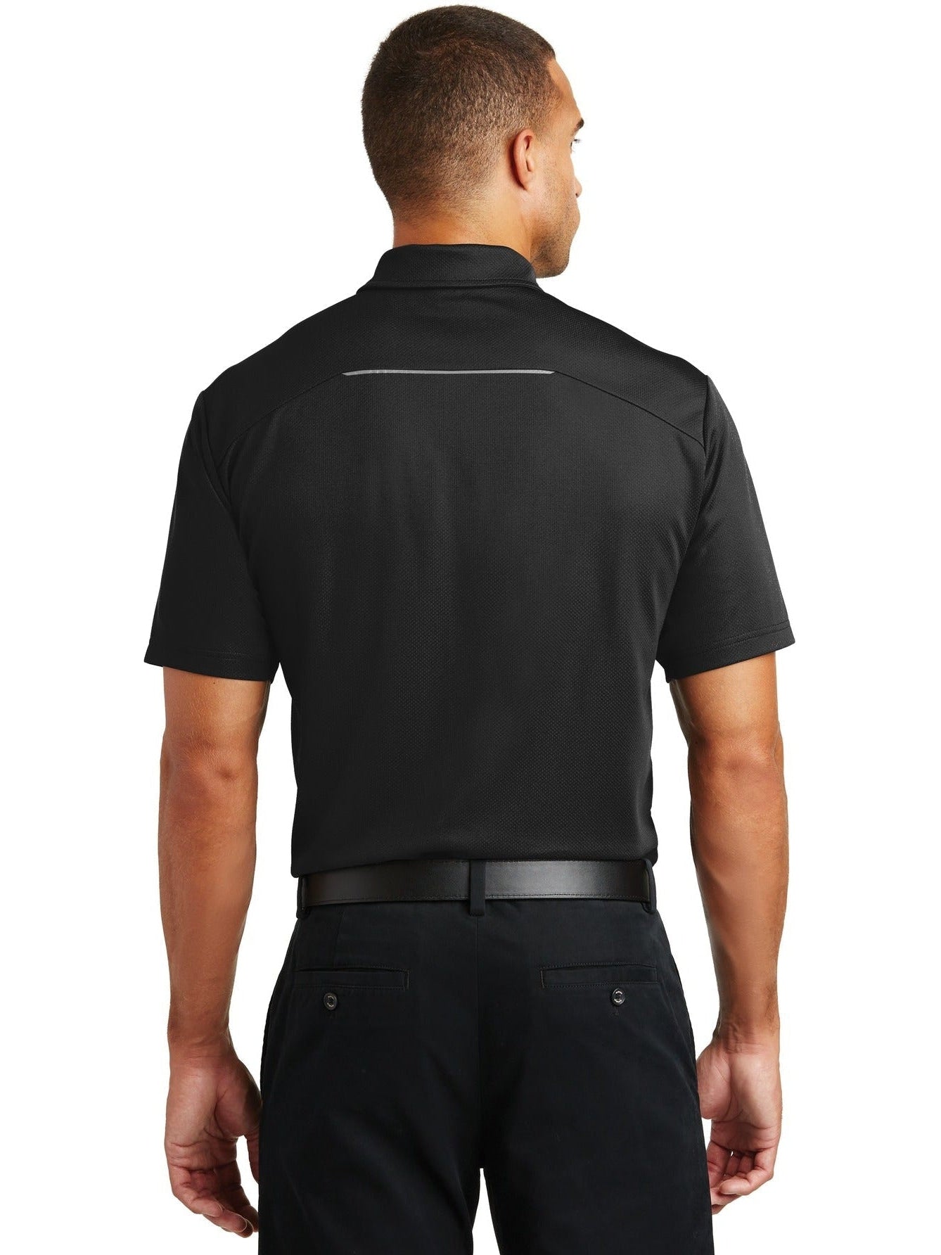 no-logo Port Authority Pinpoint Mesh Polo-Regular-Port Authority-Thread Logic