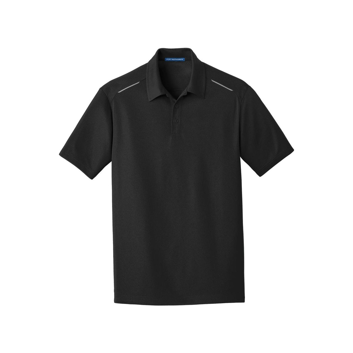 no-logo Port Authority Pinpoint Mesh Polo-Regular-Port Authority-Black-S-Thread Logic