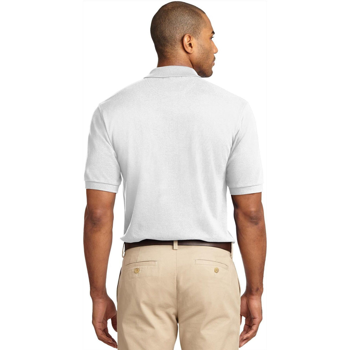 no-logo Port Authority Pique Knit Polo Shirt-Regular-Port Authority-Thread Logic