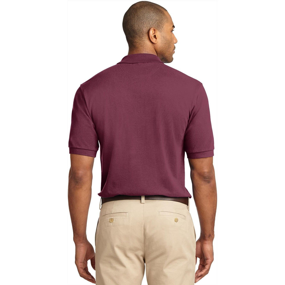 no-logo Port Authority Pique Knit Polo Shirt-Regular-Port Authority-Thread Logic