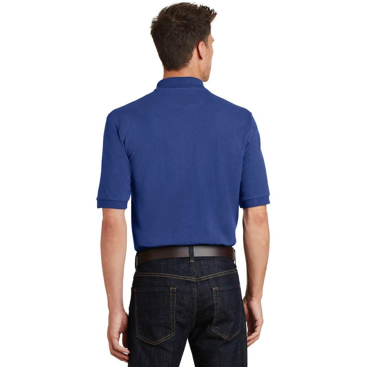 no-logo Port Authority Pique Knit Polo Shirt with Pocket-Regular-Port Authority-Thread Logic