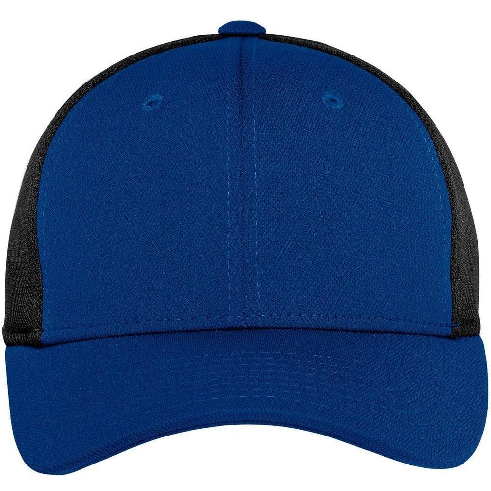 no-logo CLOSEOUT - Port Authority Pique Mesh Cap-Headwear-Port Authority-True Royal/Black-S/M-Thread Logic