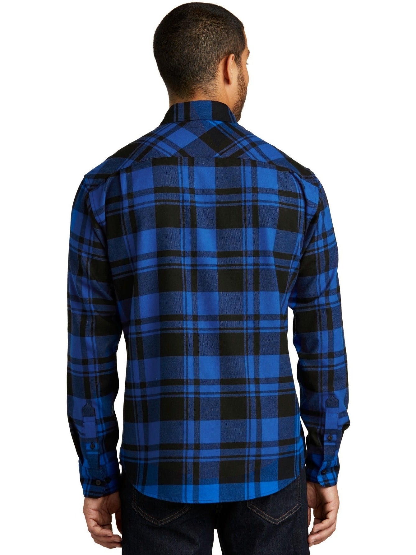 no-logo Port Authority Plaid Flannel Shirt-Regular-Port Authority-Thread Logic