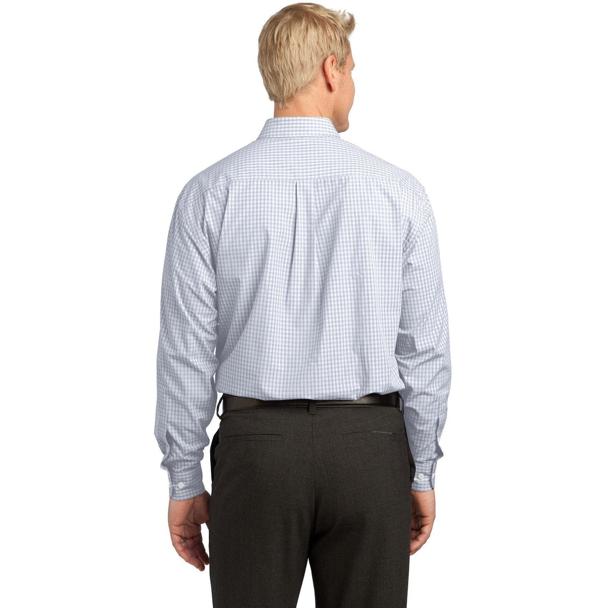 no-logo Port Authority Plaid Pattern Easy Care Shirt-Dress Shirts-Port Authority-Thread Logic