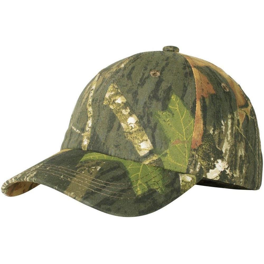 no-logo Port Authority Pro Camouflage Series Garment-Washed Cap-Regular-Port Authority-Mossy Oak New Break-Up-OSFA-Thread Logic