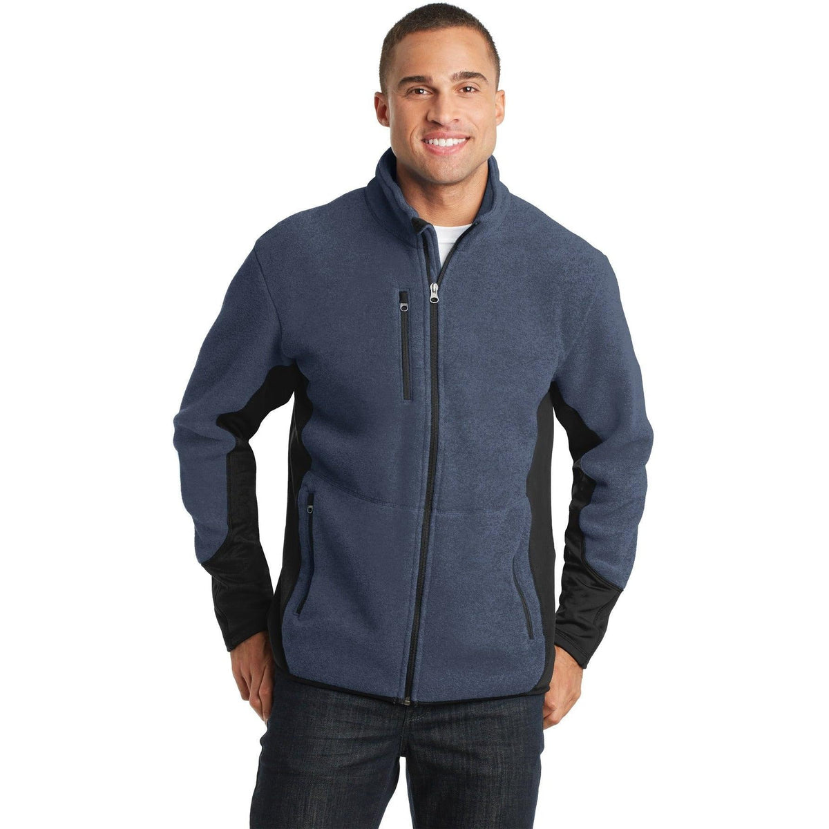 no-logo Port Authority R-Tek Pro Fleece Full-Zip Jacket-Regular-Port Authority-Thread Logic