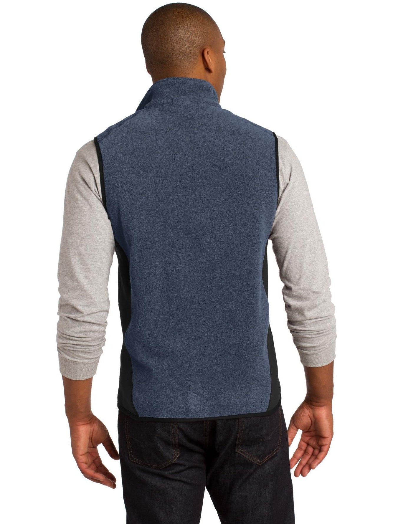 no-logo Port Authority R-Tek Pro Fleece Full-Zip Vest-Regular-Port Authority-Thread Logic