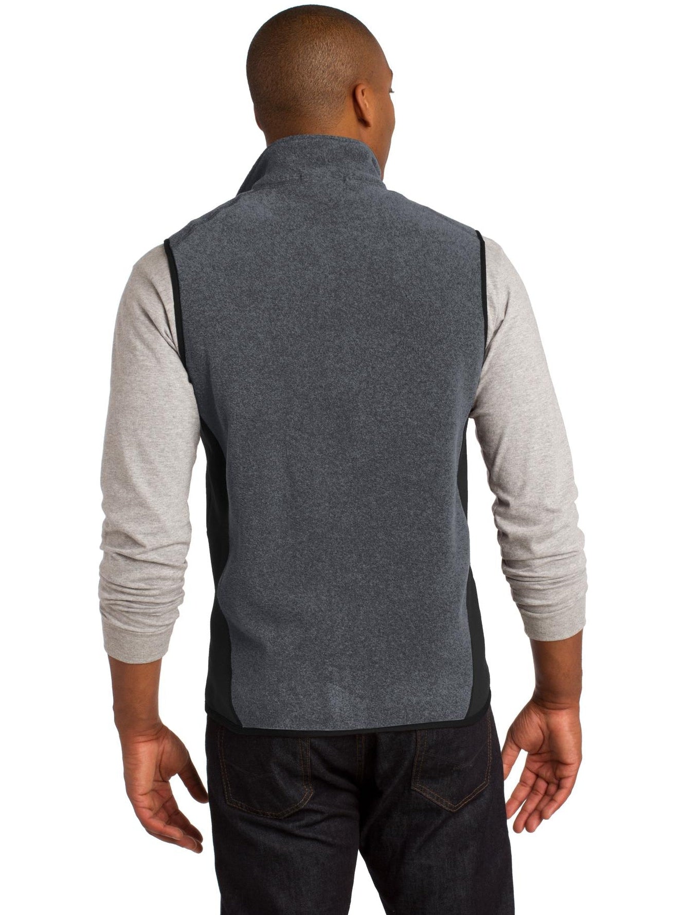 no-logo Port Authority R-Tek Pro Fleece Full-Zip Vest-Regular-Port Authority-Thread Logic