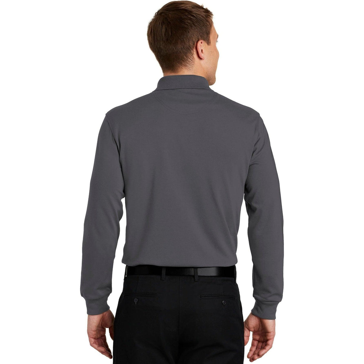 no-logo Port Authority Rapid Dry Long Sleeve Polo-Regular-Port Authority-Thread Logic