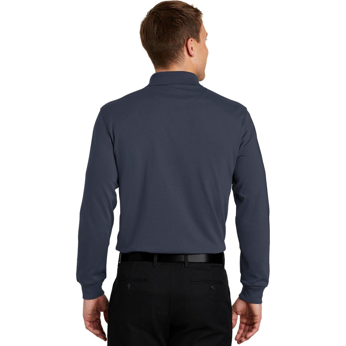 no-logo Port Authority Rapid Dry Long Sleeve Polo-Regular-Port Authority-Thread Logic