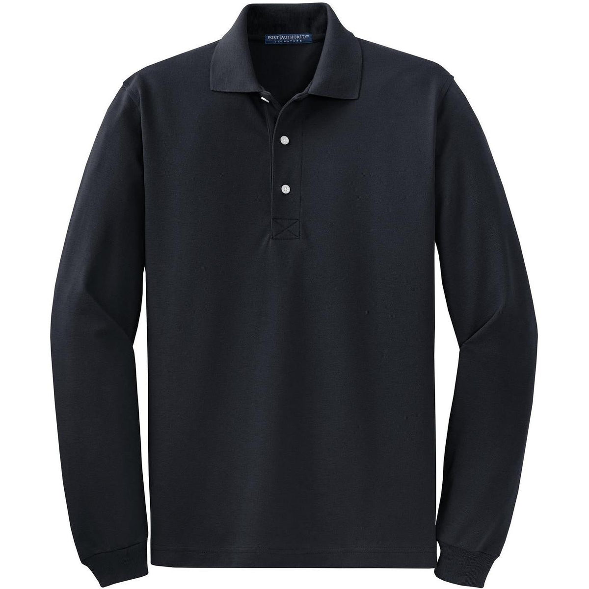 no-logo Port Authority Rapid Dry Long Sleeve Polo