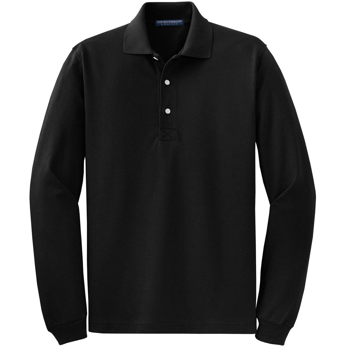 no-logo Port Authority Rapid Dry Long Sleeve Polo