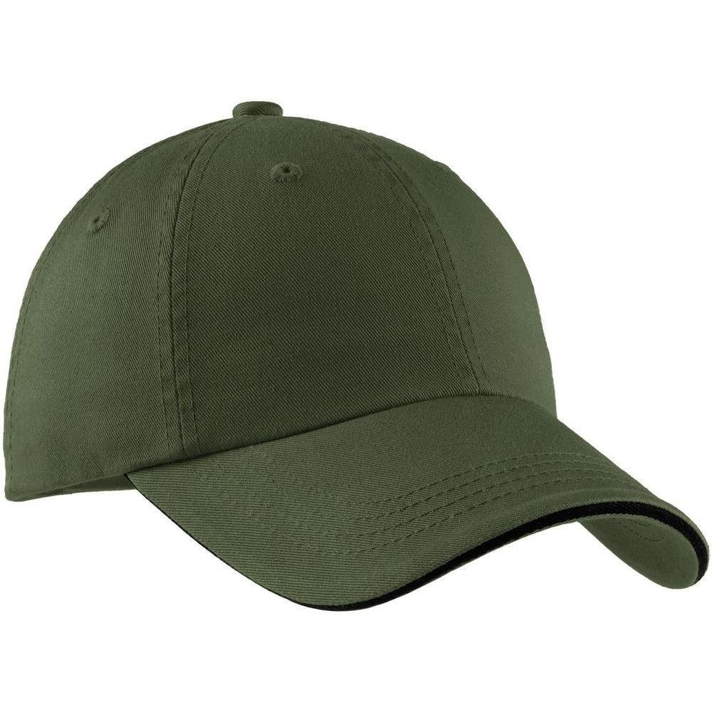 no-logo Port Authority Sandwich Bill Cap-Headwear-Port Authority-Thread Logic