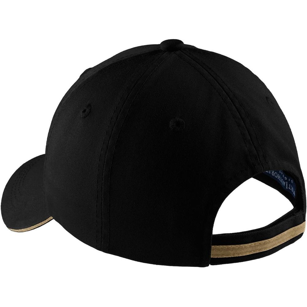 no-logo Port Authority Sandwich Bill Cap-Headwear-Port Authority-Thread Logic