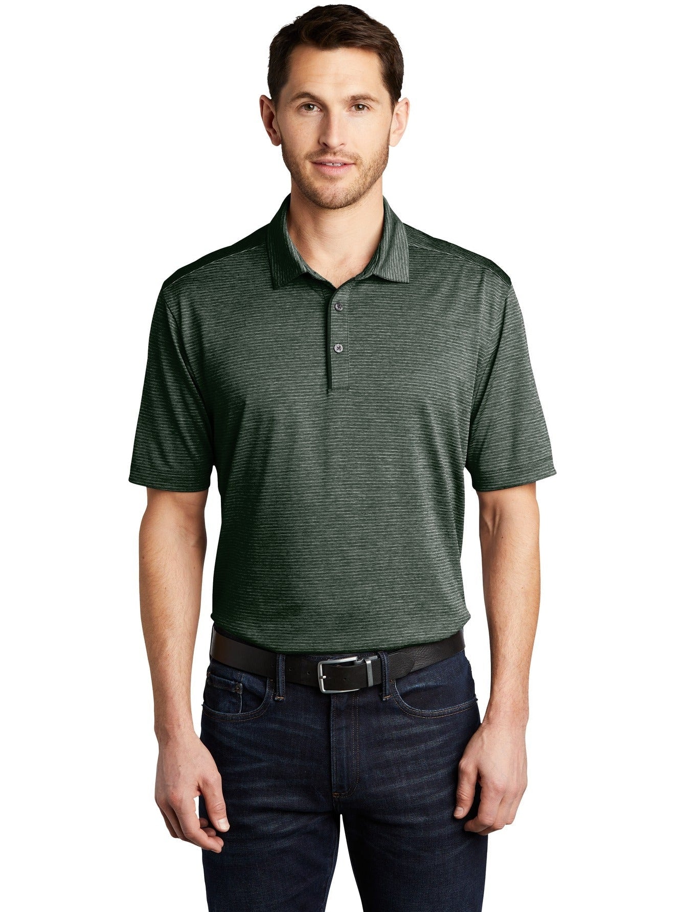 no-logo Port Authority Shadow Stripe Polo-Regular-Port Authority-Thread Logic
