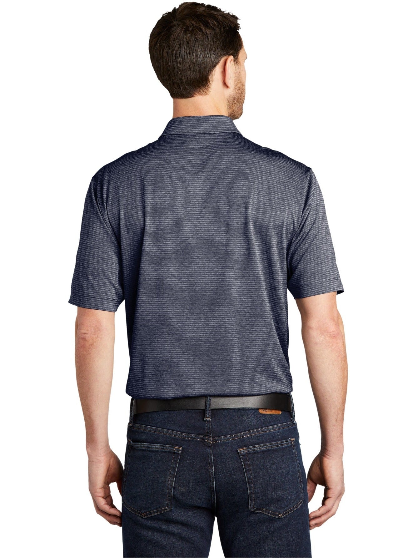 no-logo Port Authority Shadow Stripe Polo-Regular-Port Authority-Thread Logic