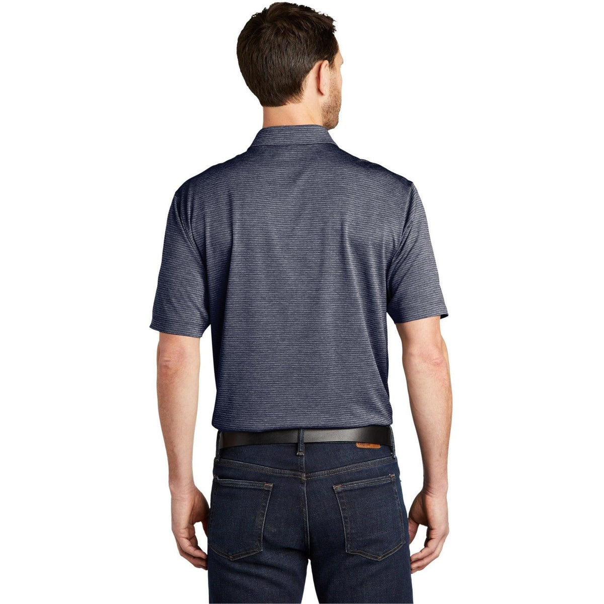 no-logo Port Authority Shadow Stripe Polo-Regular-Port Authority-Thread Logic
