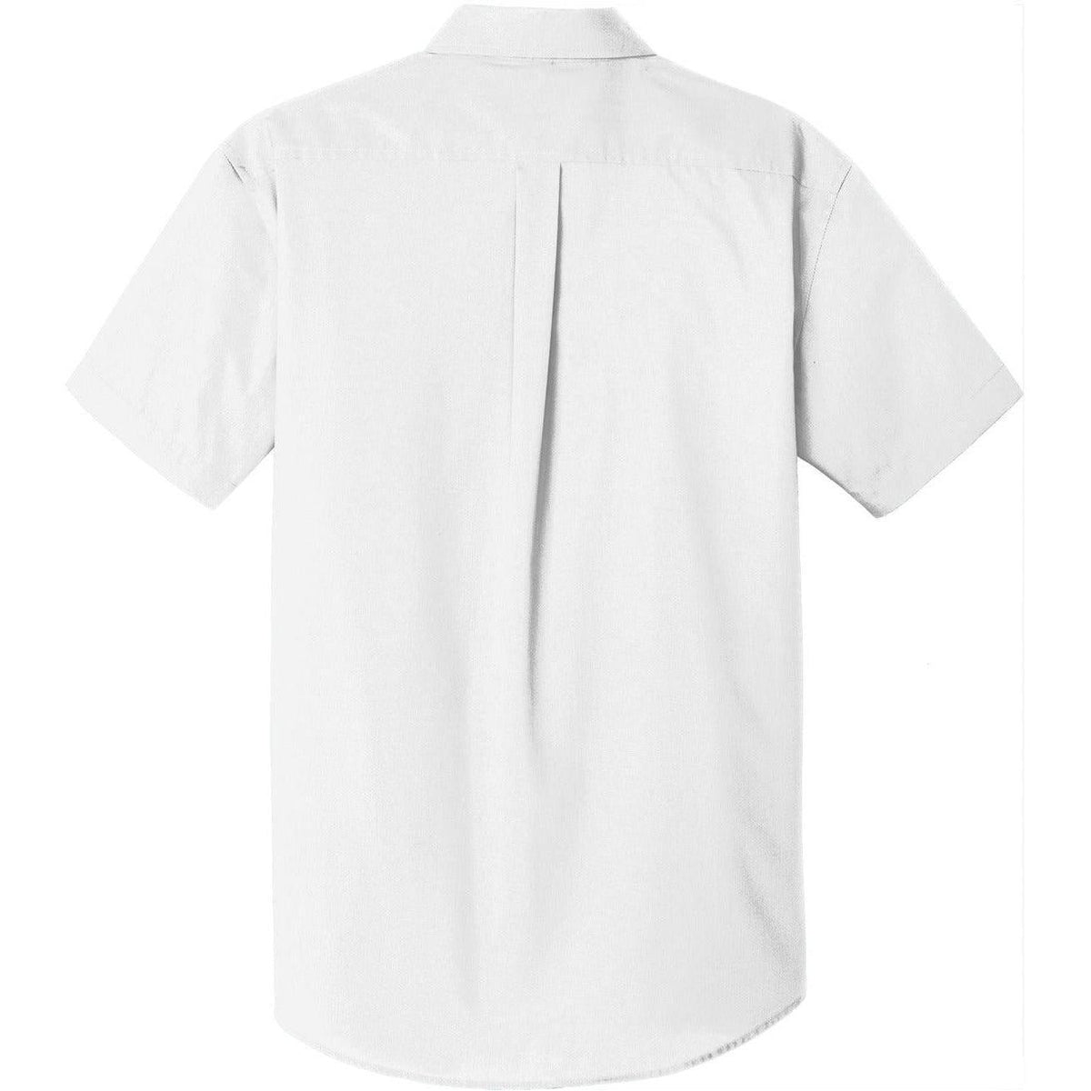 no-logo Port Authority Short Sleeve Carefree Poplin Shirt-Dress Shirts-Port Authority-Thread Logic