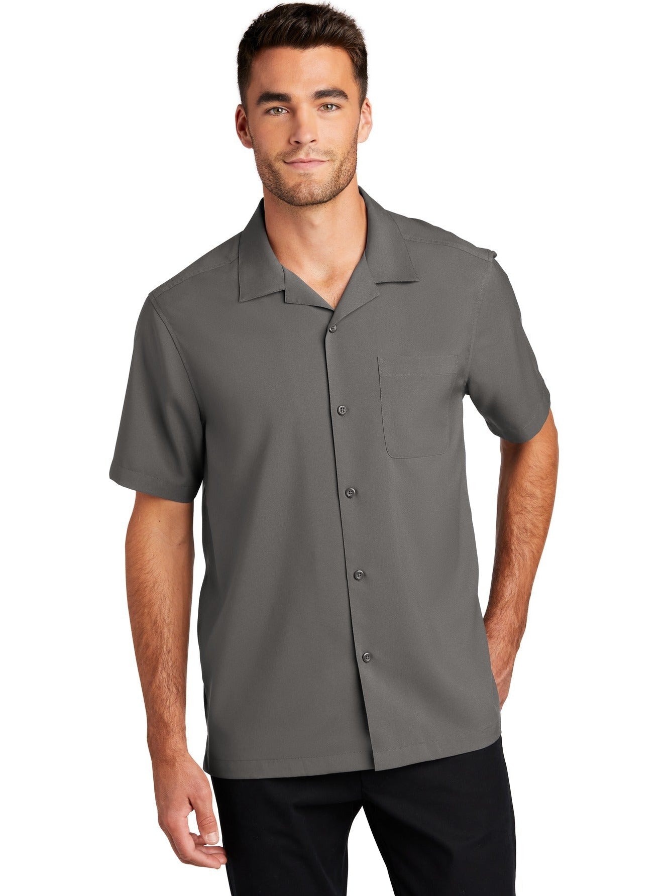 no-logo Port Authority Short Sleeve Performance Staff Shirt-Regular-Port Authority-Thread Logic