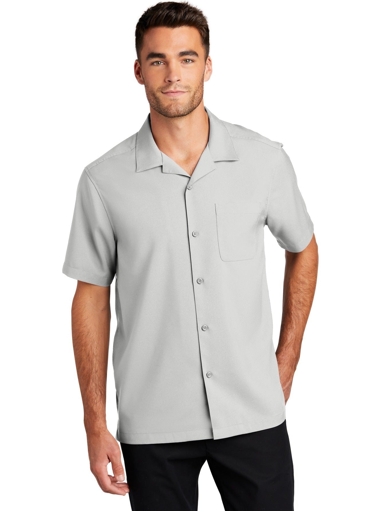 no-logo Port Authority Short Sleeve Performance Staff Shirt-Regular-Port Authority-Thread Logic