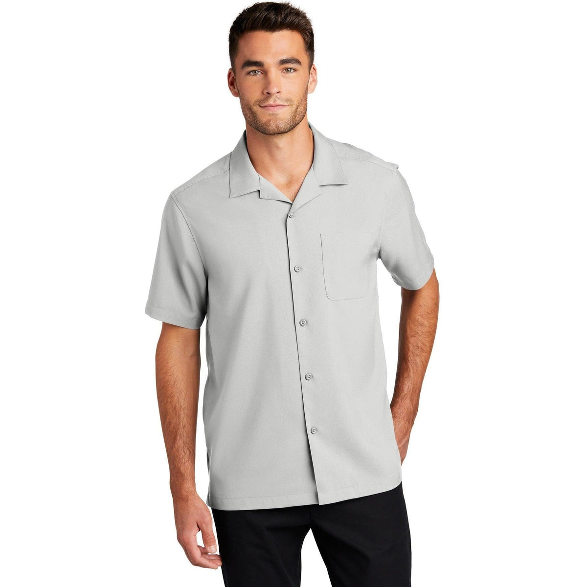 no-logo Port Authority Short Sleeve Performance Staff Shirt-Dress Shirts-Port Authority-Thread Logic