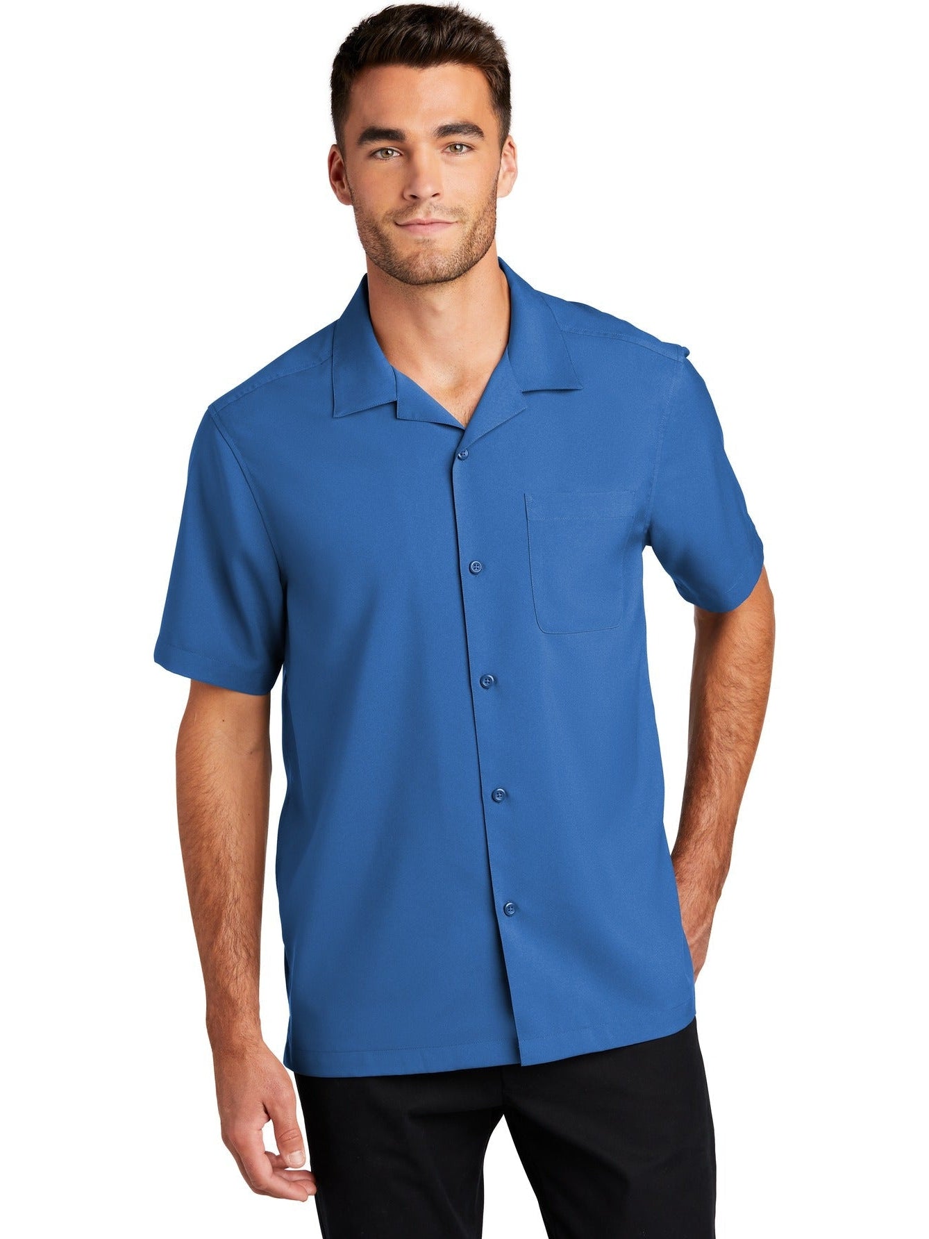 no-logo Port Authority Short Sleeve Performance Staff Shirt-Regular-Port Authority-Thread Logic