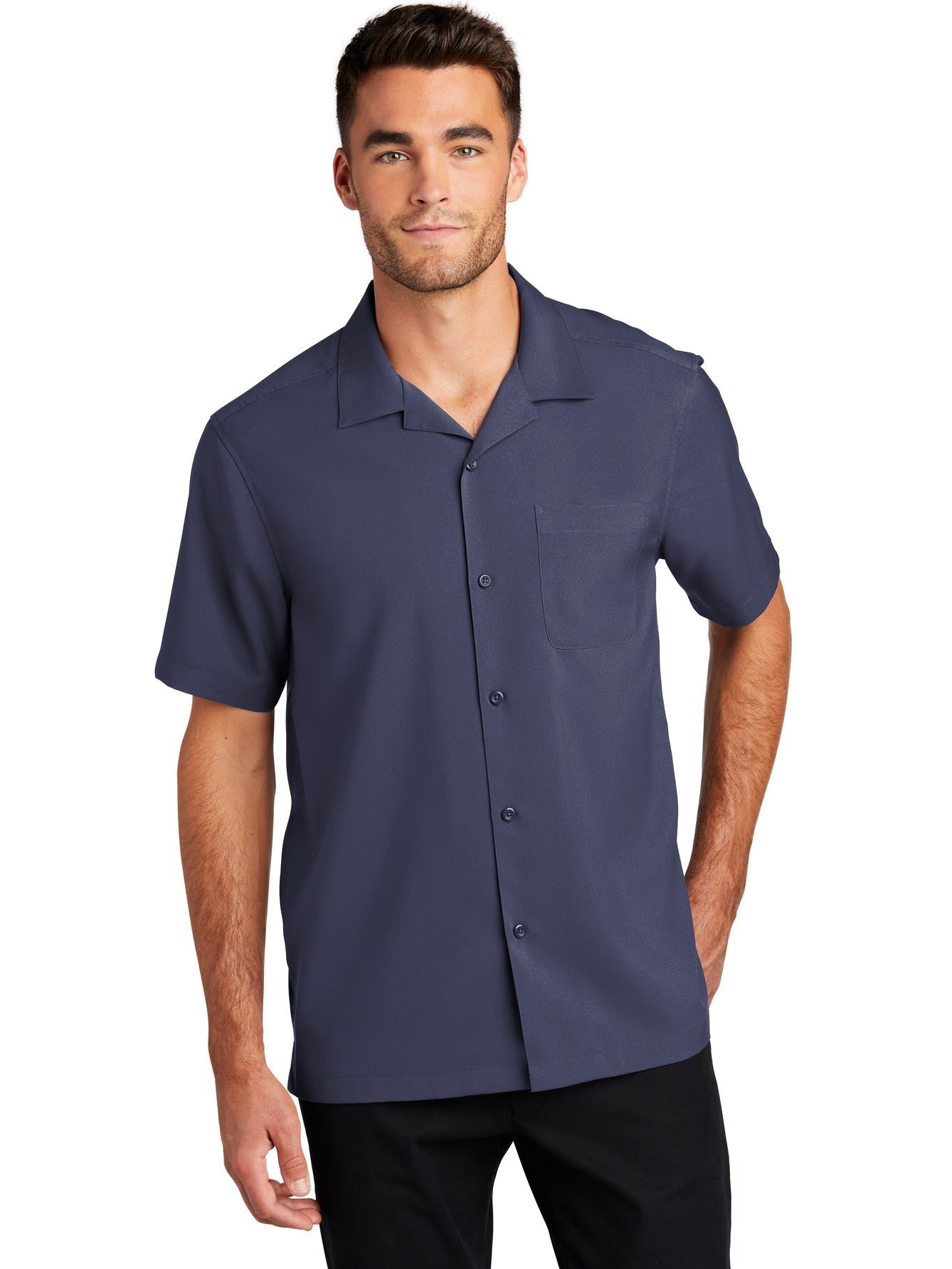 no-logo Port Authority Short Sleeve Performance Staff Shirt-Regular-Port Authority-Thread Logic