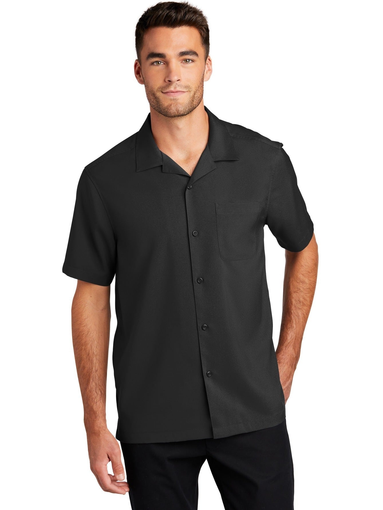no-logo Port Authority Short Sleeve Performance Staff Shirt-Regular-Port Authority-Thread Logic