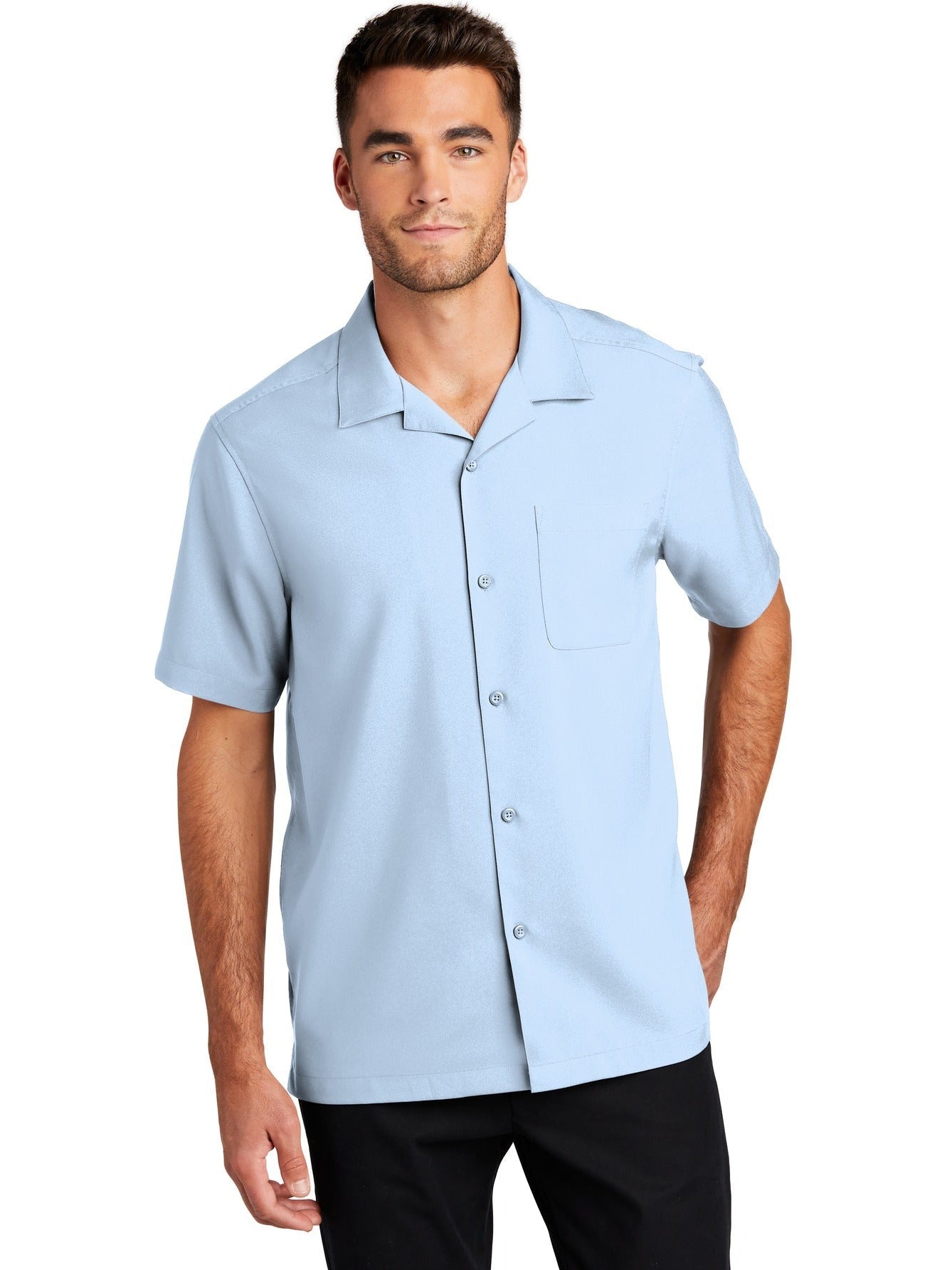 no-logo Port Authority Short Sleeve Performance Staff Shirt-Regular-Port Authority-Thread Logic